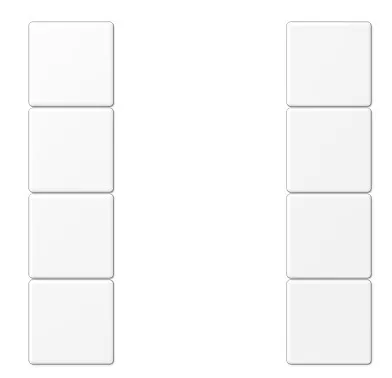 LS504TSAWWM Set clape p-u modul KNX 4 grupe, alb mat