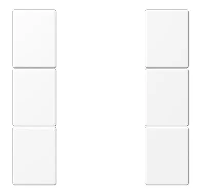 LS504TSAWWM набор клавиш на 3 зоны KNX, матовый белый