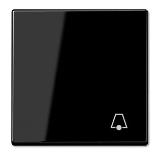 A590BFKSW Clapa intrerupator/buton simplu simbol ,,sonerie”, negru
