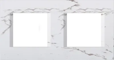 Рамка декоративная LINE 2*2M белый мрамор (OL24SW-U)