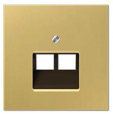 ME2969-2UAC Capac priza internet dubla, alama-auriu Classic