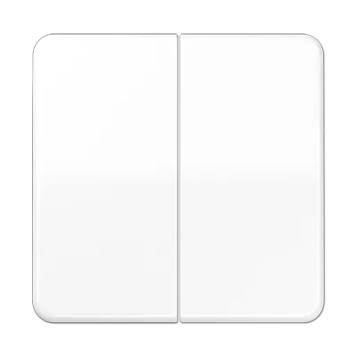 CD595WW Clapa intrerupator/buton dublu, alb