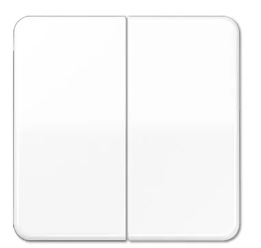 CD595WW Clapa intrerupator/buton dublu, alb