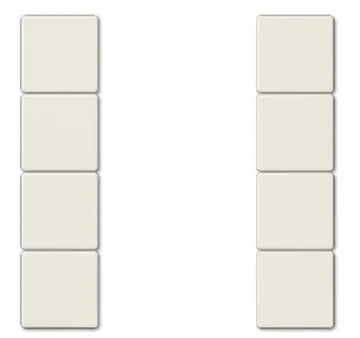 LS504TSAWWM набор клавиш на 4 зоны KNX, слоновая кость