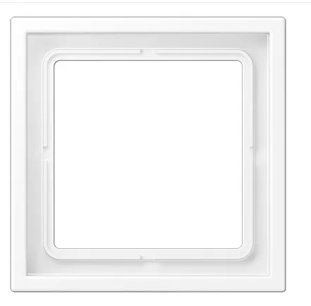 LS ZERO, 1-постовая рамка, белый матовый