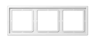 LS ZERO, 3-постовая рамка, белый матовый