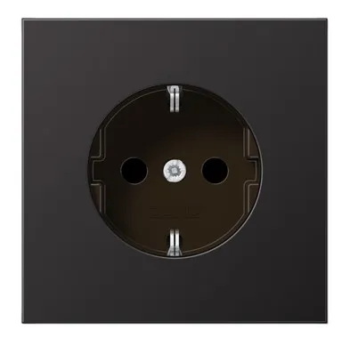 AL1520D Priza Schuko 16 А, dark/aluminium