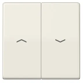 AS591-5P Clapa intrerupator/buton dublu jaluzele, bej