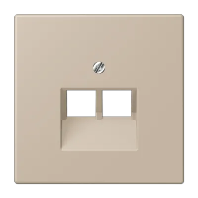 LC969-2UA243 Clapa priza internet dubla, ombre naturelle claire (32142)