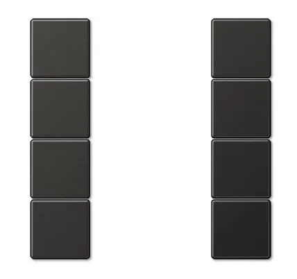 AL2504TSAAN Set clape p-u modul KNX 4 grupe, antracit