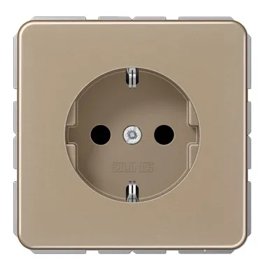CD1520KIGB Priza Schuko 16 А cu protectie, bronz-auriu