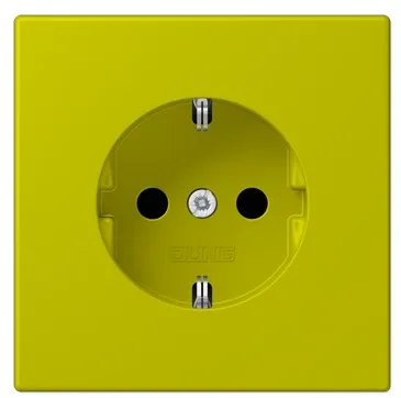 LC1520KI249 Priza Schuko 16A cu protectie, vert olive vif (4320F)