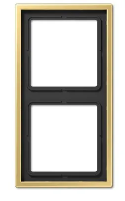 Рамка для 2 модулей, LS 990, золотистая латунь