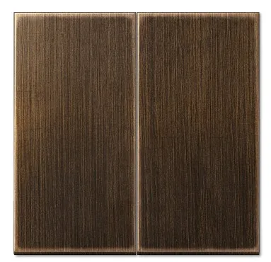 Двойная клавиша выключателя, античная латунь