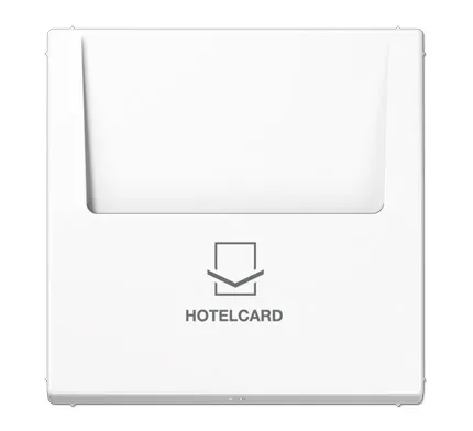 Накладка для карточного выключателя (hotel card switch), матовый белый
