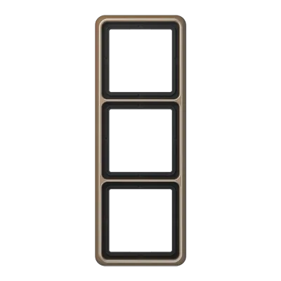 CD583GB Rama decor 3 locuri, bronz-auriu