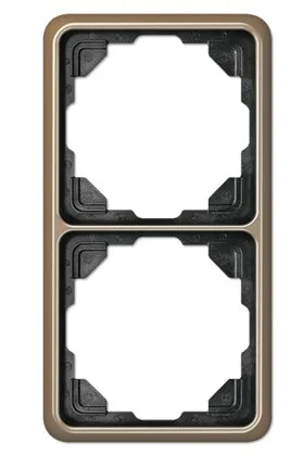 CD582GB Рамка для 2 модулей CD 500, бронзово-золотой