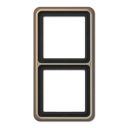 CD582GB Рамка для 2 модулей CD 500, бронзово-золотой