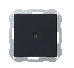 Центральная накладка с выводом кабеля и кольцом для разгрузки натяжения, матовый черный