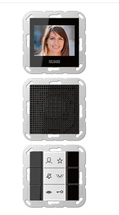 SIVIA622SW Stație video interior, negru