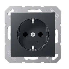 EP421AN Розетка Schuko 16 A, антрацит