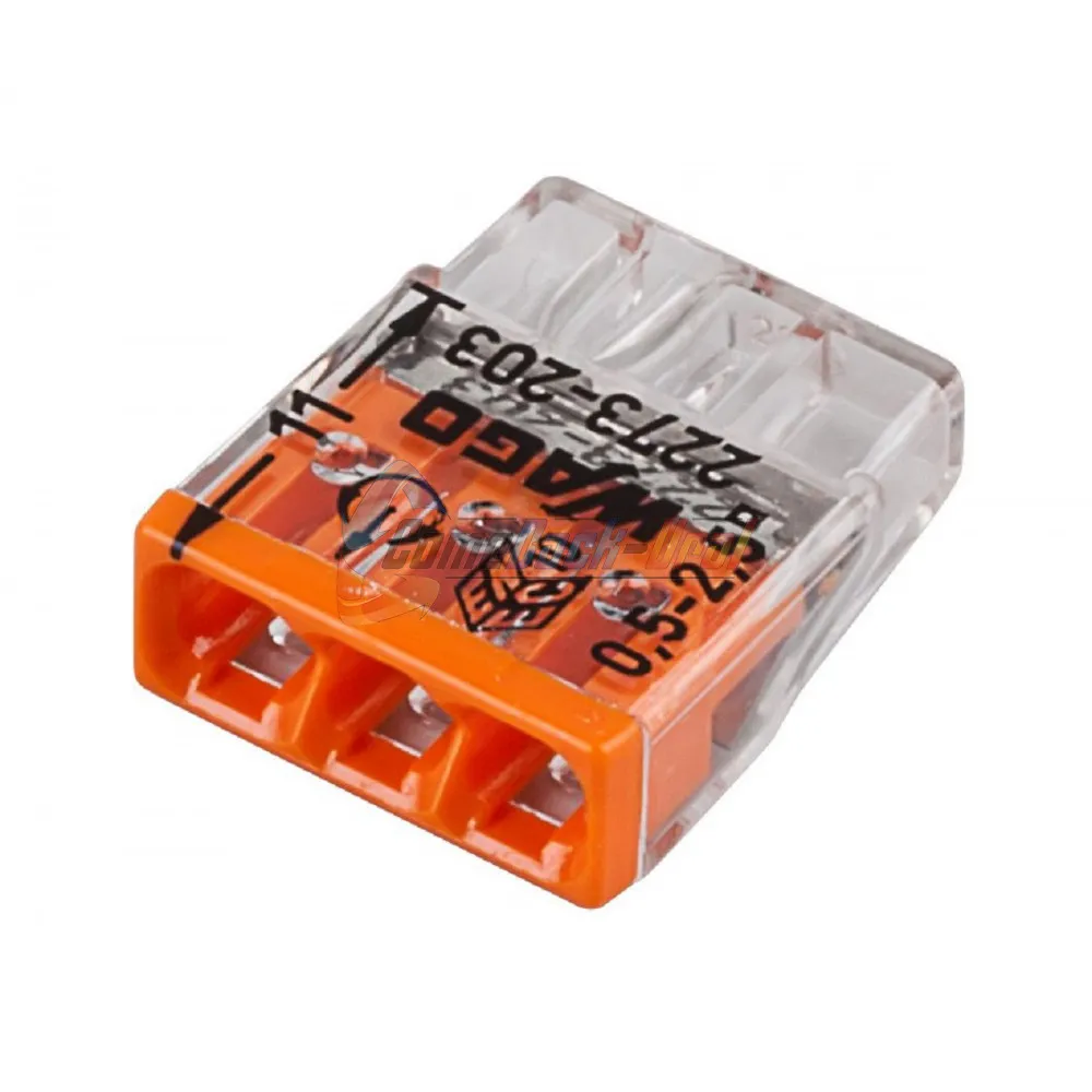 Компактный коннектор для 3 проводников 2273-203