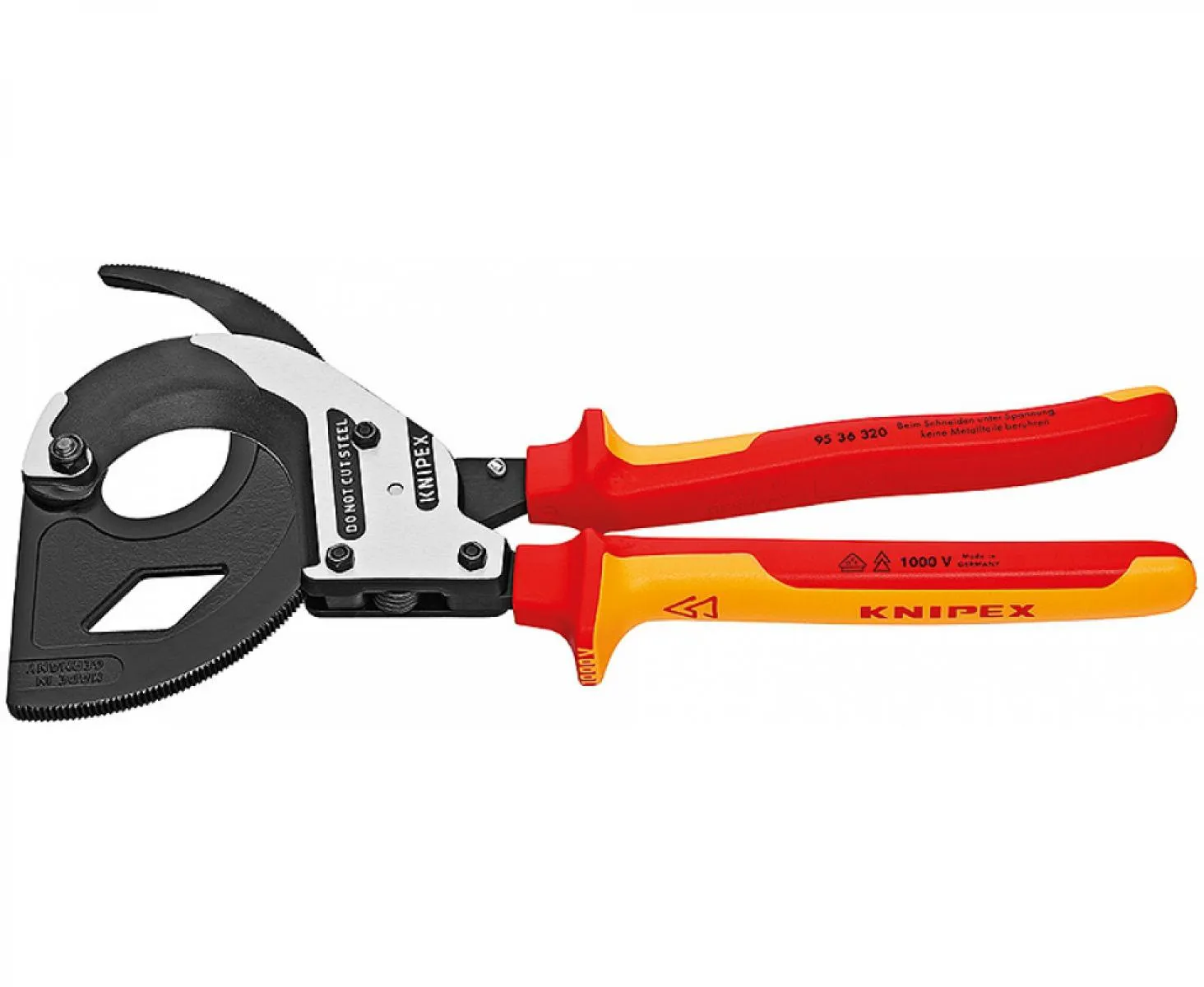 Ножницы для резки кабелей с храповым механизмом 600 мм 250 мм 1000В