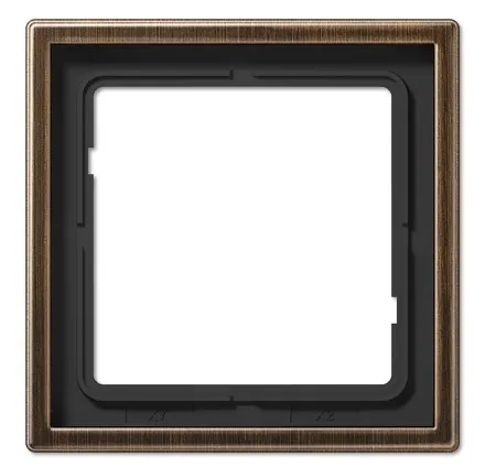 Рамка для 1 модуля, LS 990, античная латунь