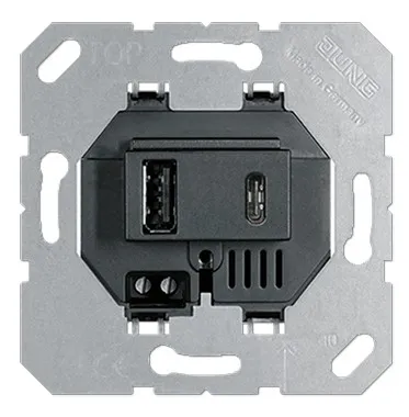 USB15CASW Modul de încărcare USB dual negru
