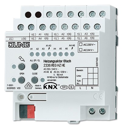 2336REGHZHE КNХ Actuator p-u incalzire, 6 grupe