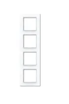 AC584GLWW Рамка для 4 модулей, A Creation, стекло белый