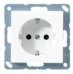 EP421KIWW Priza Schuko 16 А cu protectie, alb