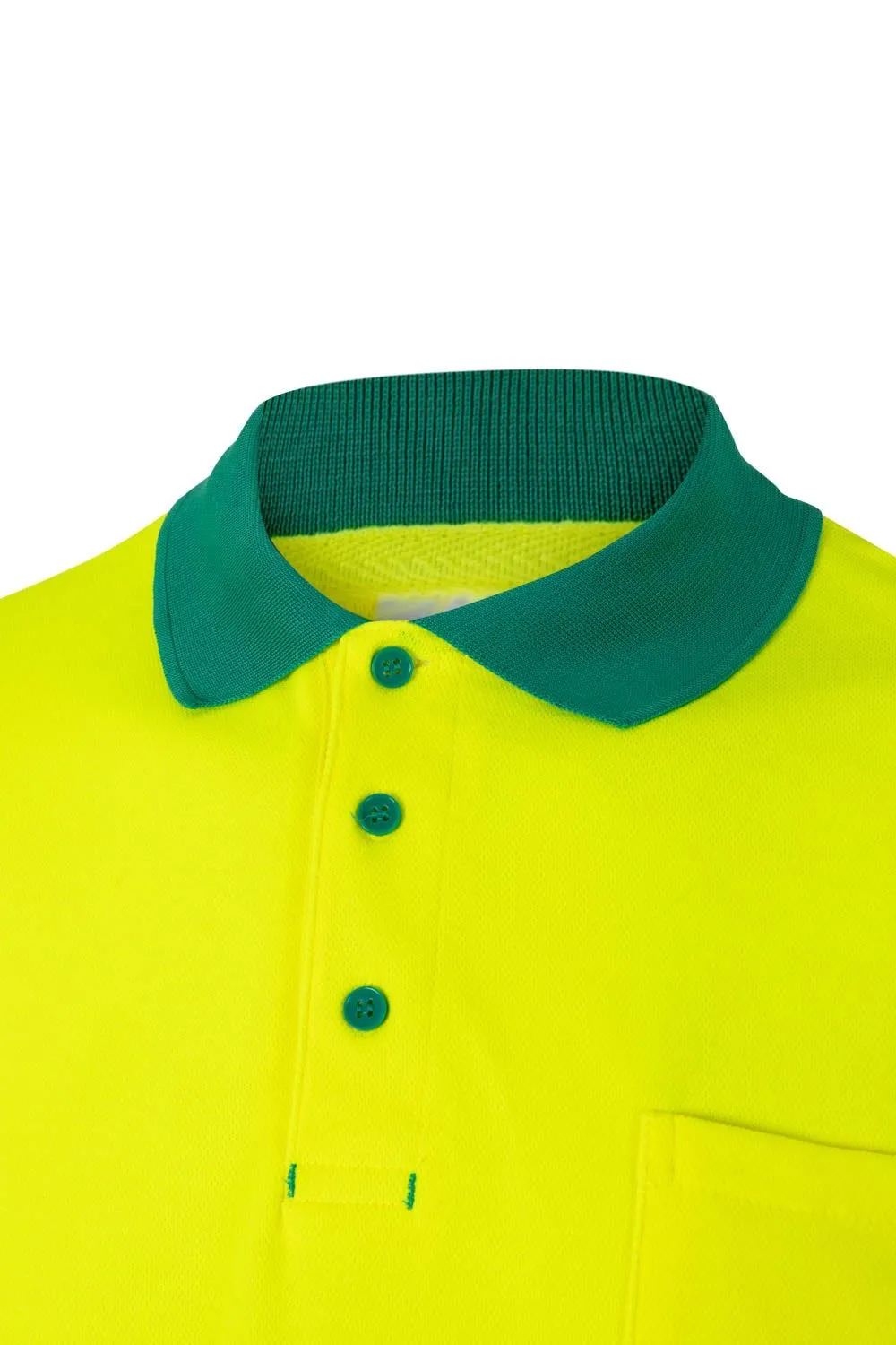 Tricou Polo reflectorizant green/hi-vis yell mar. XL
