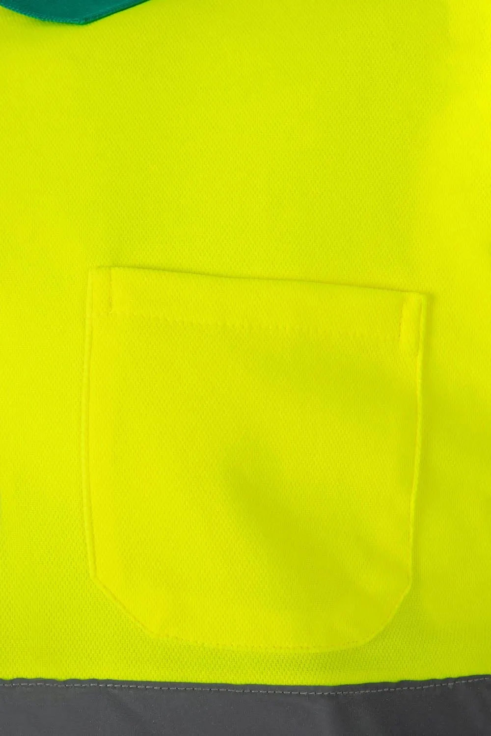 Tricou Polo reflectorizant green/hi-vis yell mar. XL