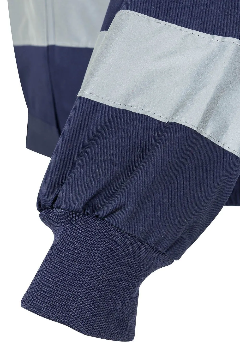 Jacheta cu benzi reflectorizante marine blue mar. 2XL