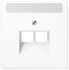 LS969-2NAUAWWM Capac priza internet dubla cu inscriptie, alb mat
