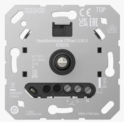 RTR230 Termostat electronic contact NC, 230 V AC