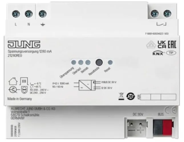 21280REG Sursa de alimentare KNX 1280 mA