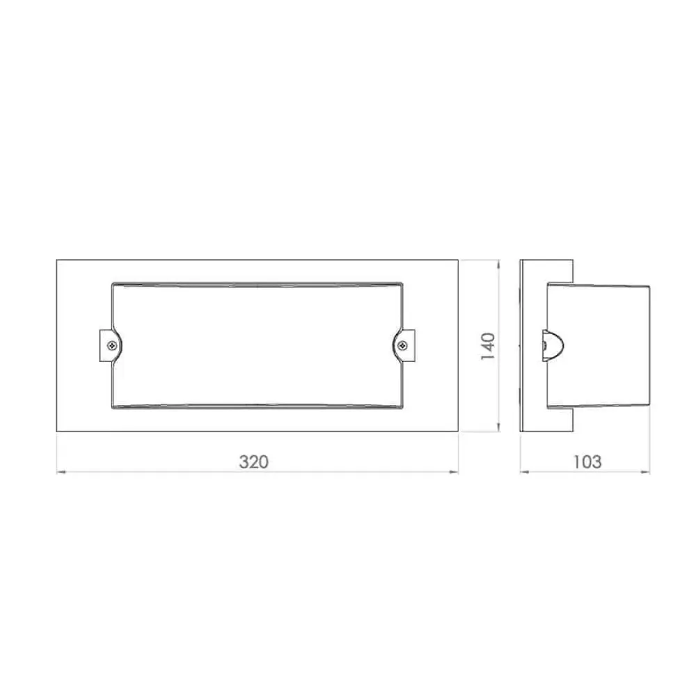 Уличный потолочный светильник LINIA белый
