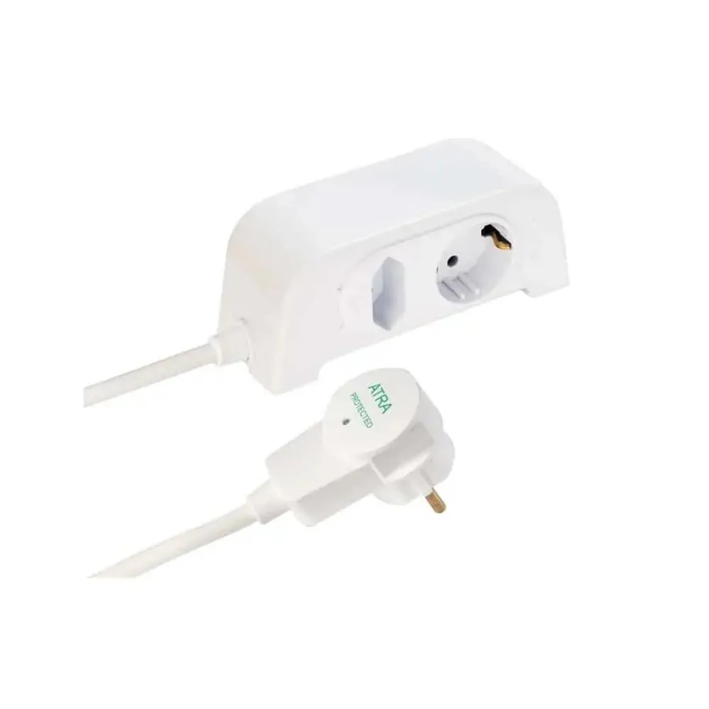 Блок с 4 розетками L=1,5 м 5x(2P+E) 16A IP44 белый