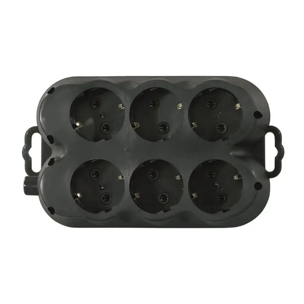 Bloc 6 prize cauciuc 16A IP20