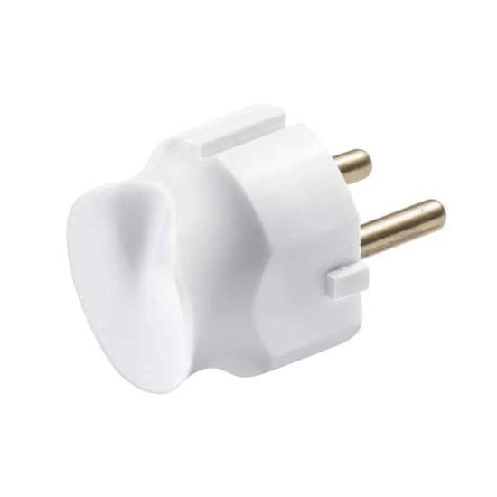 Fisa plastic 2P+E 16A alba