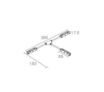 Conector alimentare sina magnetica tip T seria 22 2C3GDT2222-BK