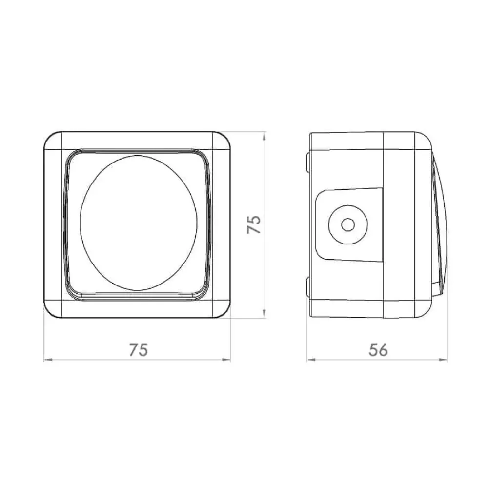 Intrerupator aparent 1 clapa, IP44 10A