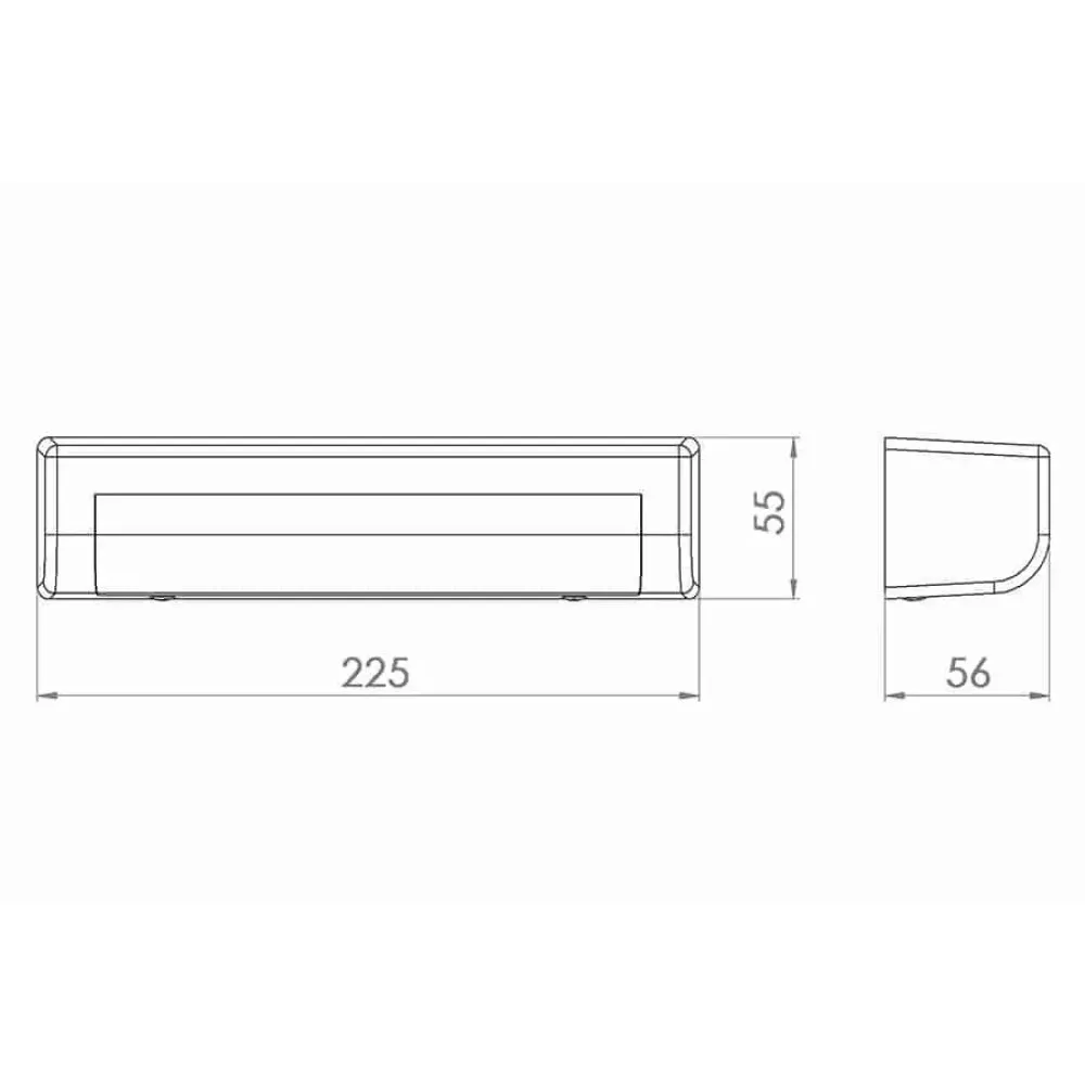 Lampa de perete LED 12W 4000K black