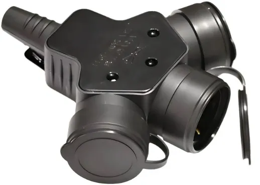 Priza tripla mobila  3x2P+E 16A IP44