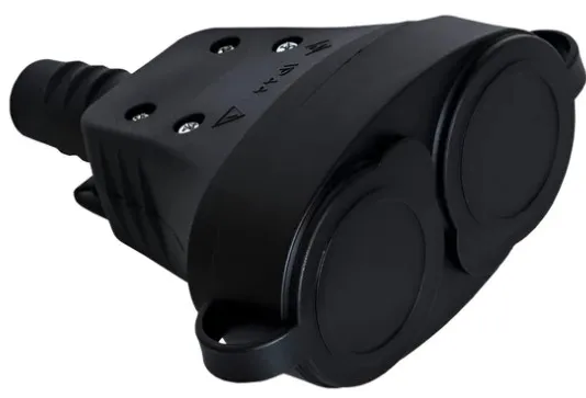 Priza cauciuc dubla 16A IP44 