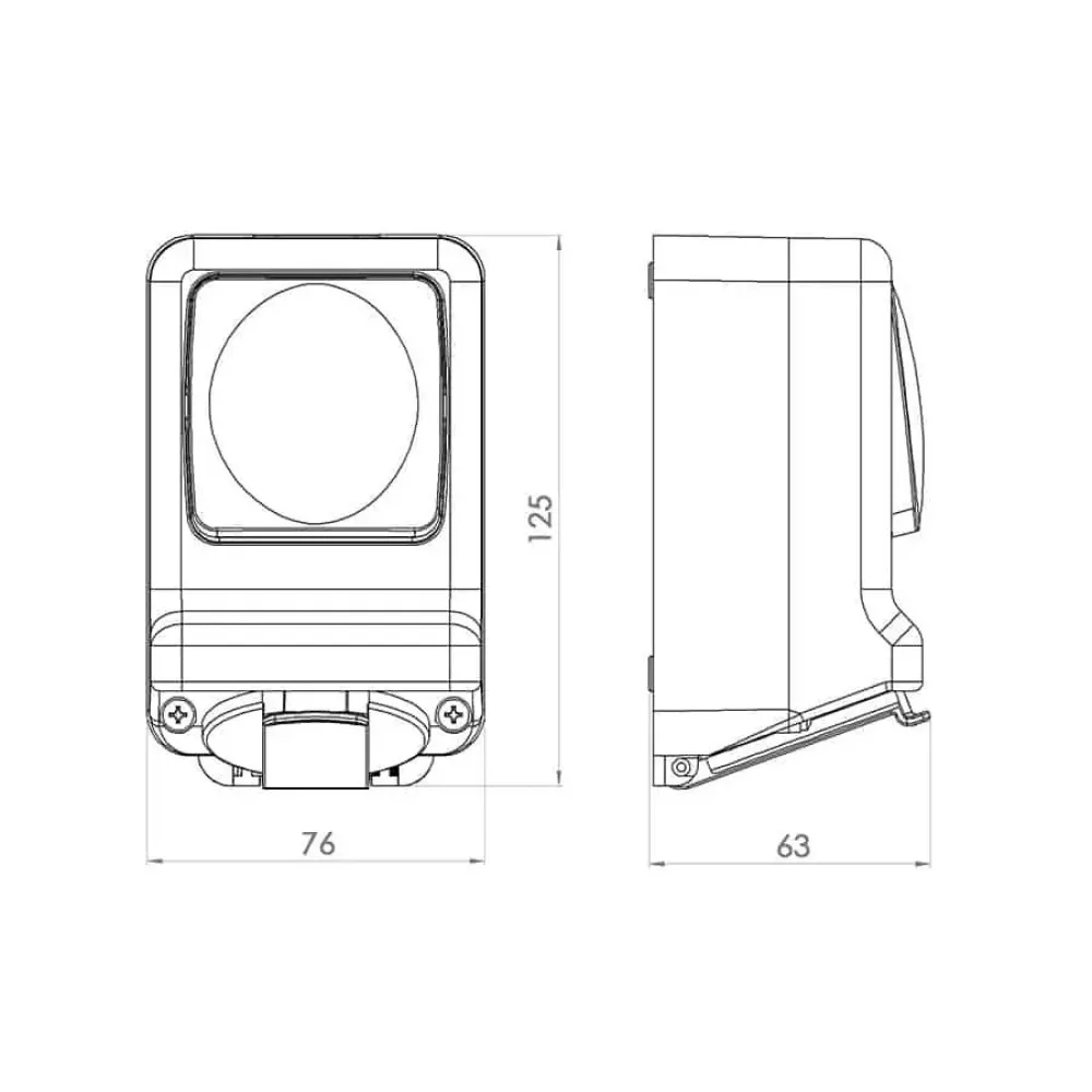 Priza SCHUKO+intrerupator 16A IP44 Cx.6