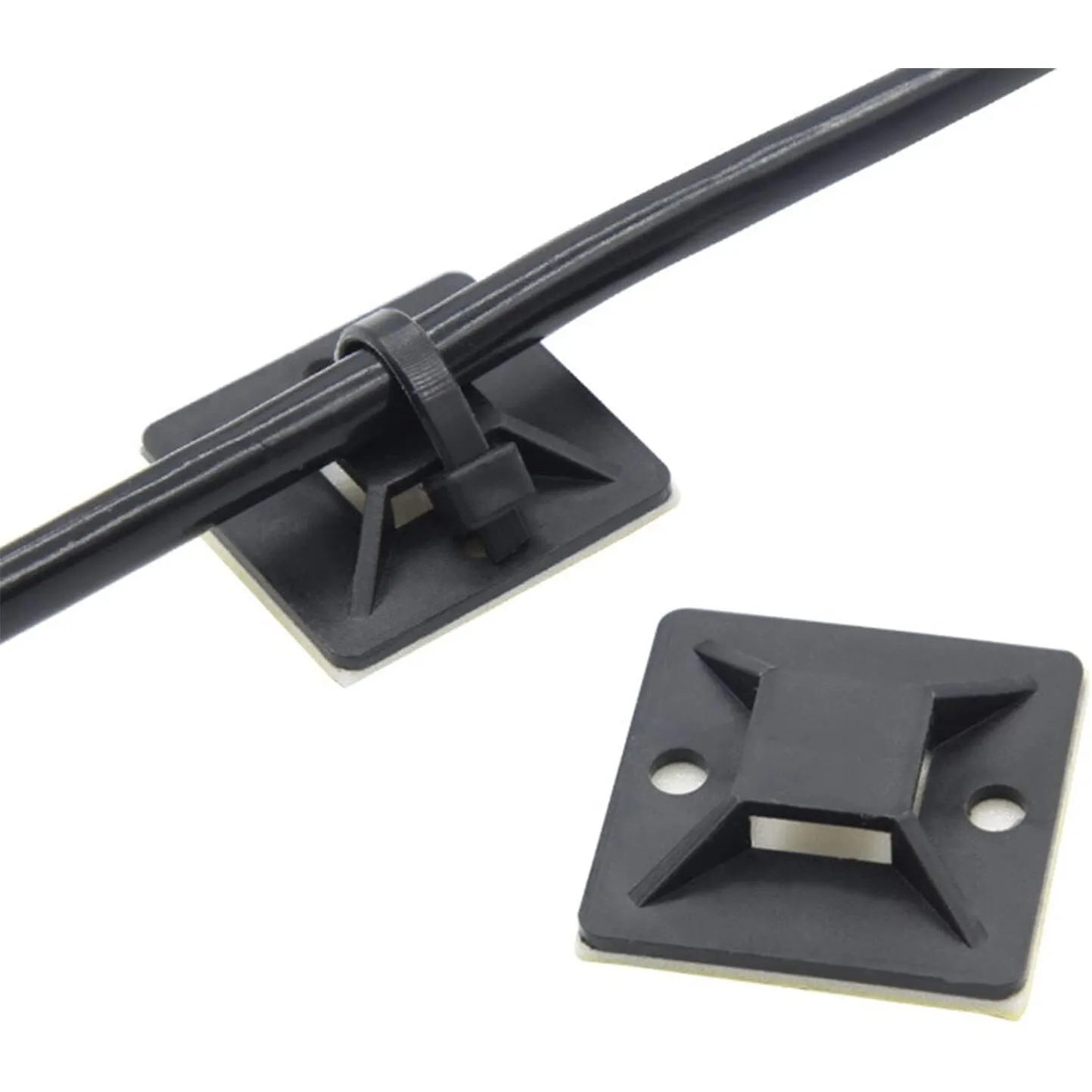 Suport negru p/u benzi cu adeziv 28x28 (100 buc/set) SP-YKS-2