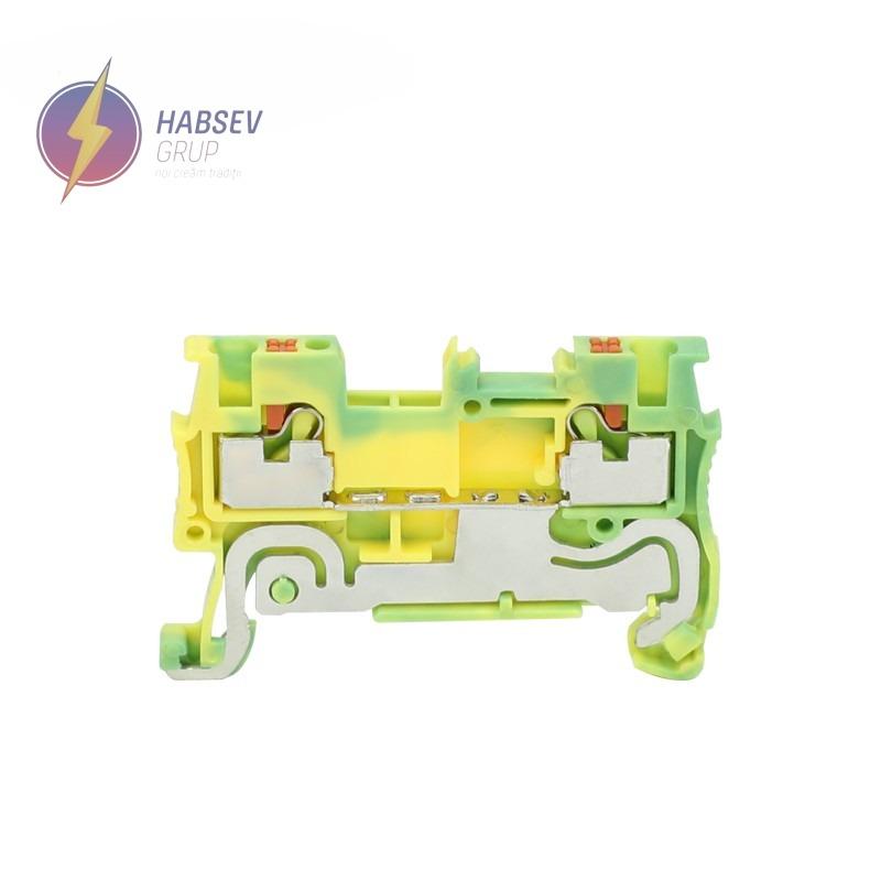 Bloc terminal Push-in 1.5mm2 galben-verde, JPT1.5/S-PE